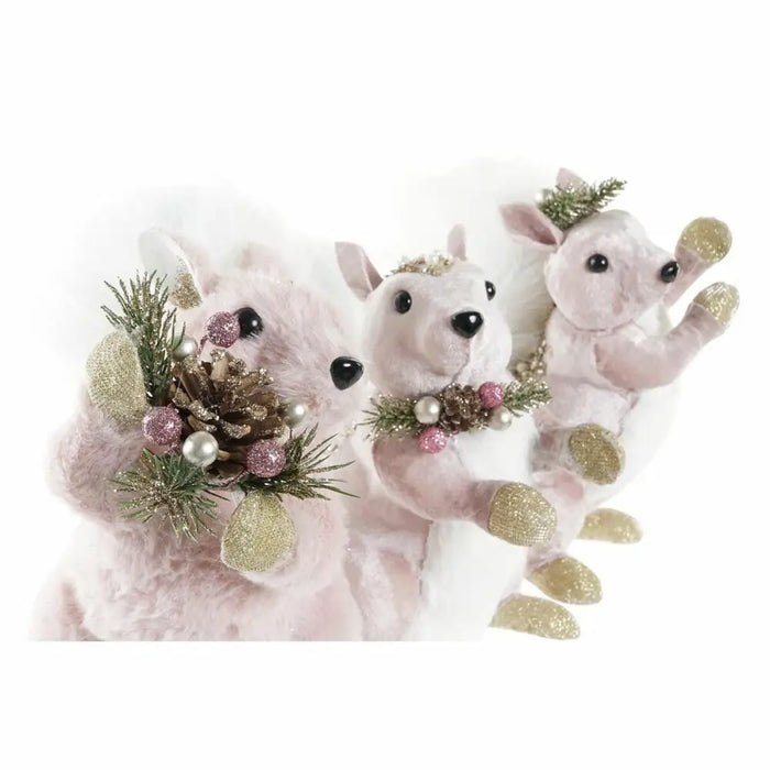 Christmas bauble DKD Home Decor Polyester Squirrel (13 x 16 x 21 cm) (3) (3 Units) - Декорация и Осветление<<<Дом