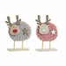 Christmas bauble DKD Home Decor Polyester Wood (2 pcs) (10 x 4 x 16 cm) - Декорация и Осветление<<<Дом