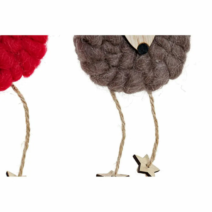 Christmas bauble DKD Home Decor Polyester Wood Reindeer (3 pcs) (8 x 3 x 26 cm) - Декорация и Осветление<<<Дом