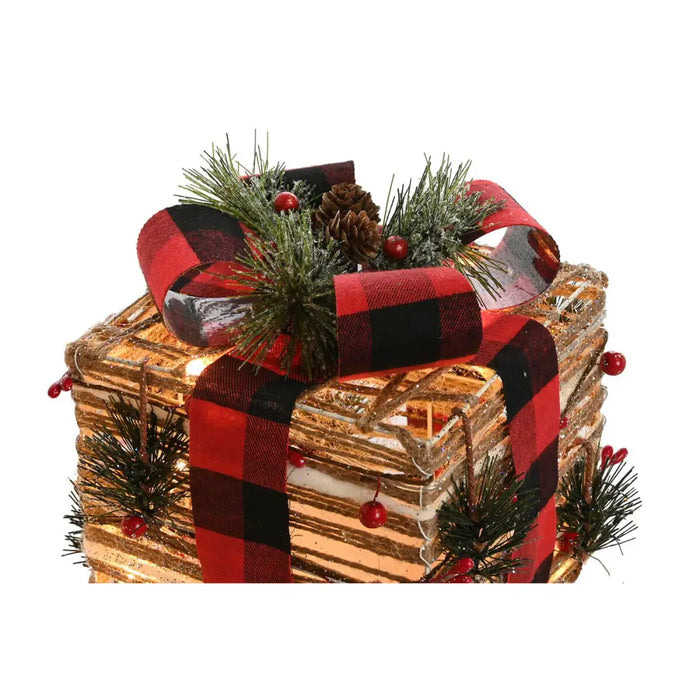 Christmas bauble DKD Home Decor Red Natural 25 x 25 x 25 cm (3 Pieces) - Коледни украси<<<Декорация и Осветление<<<Дом