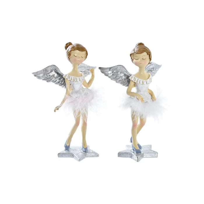 Christmas bauble DKD Home Decor Resin Angel (11 x 9 x 17 cm) (2 Units) - Декорация и Осветление<<<Дом
