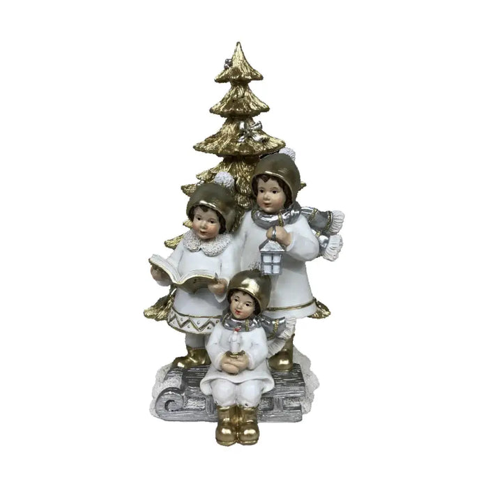 Christmas bauble DKD Home Decor Resin Boys (11,5 x 11,5 x 21 cm) (2 Units) - Декорация и Осветление<<<Дом