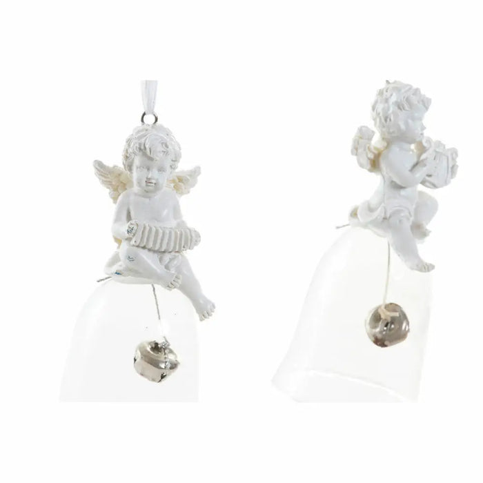 Christmas bauble DKD Home Decor Resin Crystal Angel (4 pcs) (5 x 5 x 10.5 cm) - Декорация и Осветление<<<Дом