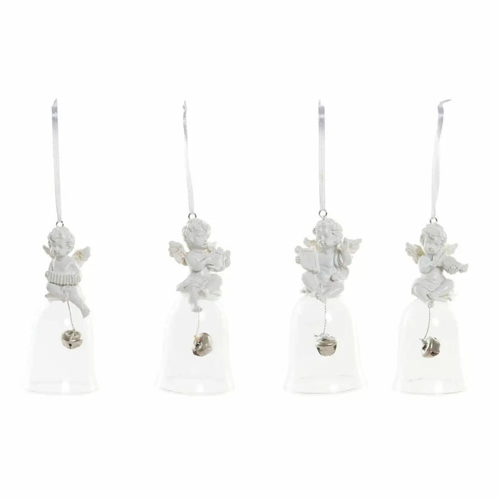 Christmas bauble DKD Home Decor Resin Crystal Angel (4 pcs) (5 x 5 x 10.5 cm) - Декорация и Осветление<<<Дом