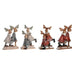 Christmas bauble DKD Home Decor Resin Reindeer (13 x 6 x 18 cm) (4 Units) - Декорация и Осветление<<<Дом