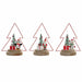 Christmas bauble DKD Home Decor Tree Metal Wood (17 x 11 x 21 cm) (3 pcs) - Декорация и Осветление<<<Дом