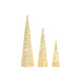 Christmas bauble DKD Home Decor White Golden 20 x 20 x 80 cm (3 Pieces) - Декорация и Осветление<<<Дом