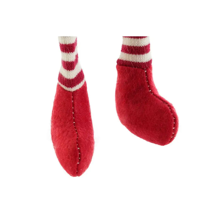 Christmas bauble DKD Home Decor White Red Gnome 10 x 7 x 57 cm (2 Units) - Декорация и Осветление<<<Дом