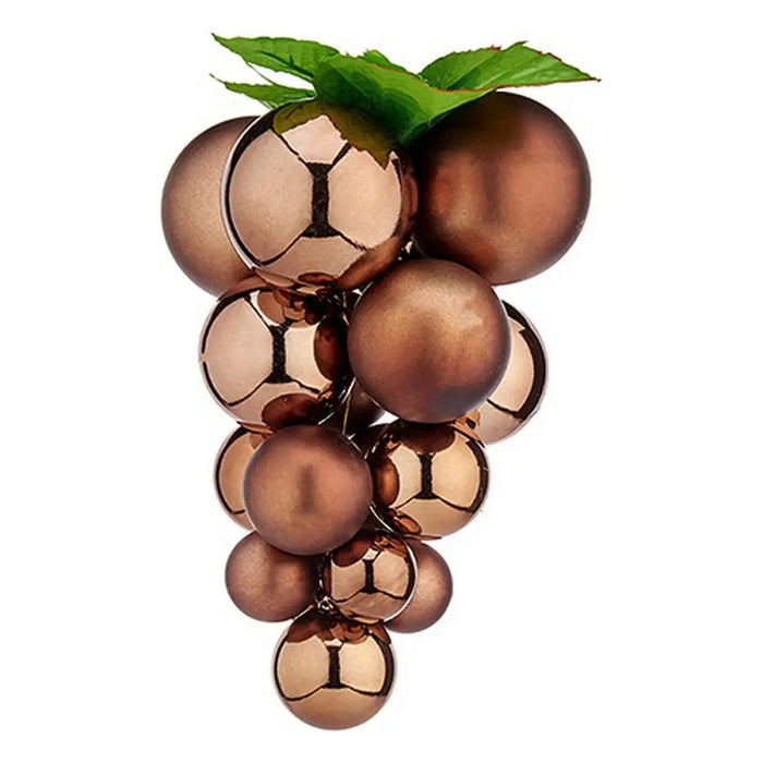 Christmas Bauble Grapes Brown Plastic 18 x 18 x 28 cm - Декорация и Осветление<<<Дом Градина<<<BigBuy&&&Коледни