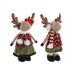 Christmas bauble Home ESPRIT Brown Red Green Reindeer 23 x 16 x 41 cm (2 Units) - Декорация и Осветление<<<Дом