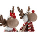 Christmas bauble Home ESPRIT Brown Red Green Reindeer 23 x 16 x 41 cm (2 Units) - Декорация и Осветление<<<Дом