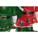 Christmas bauble Home ESPRIT Multicolour Elf 15 X 13 X 32 cm (2 Units) - Декорация и Осветление<<<Дом