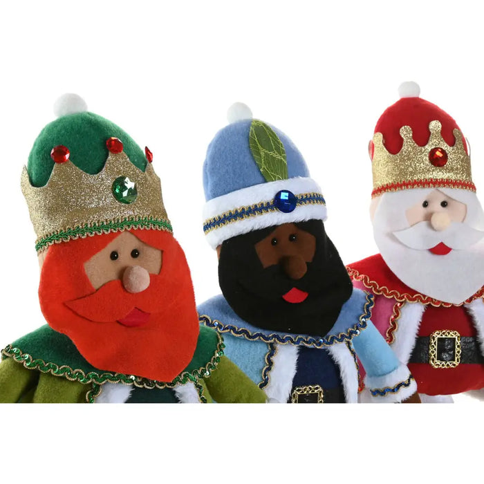 Christmas bauble Home ESPRIT Multicolour Three Kings 30 X 15 X 66 CM (3 Units) - Декорация и Осветление<<<Дом