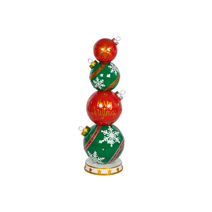 Christmas bauble Home ESPRIT Red Green 35 x 35 x 108,5 cm - Декорация и Осветление<<<Дом Градина<<<BigBuy&&&Коледни