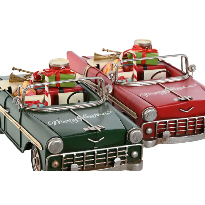Christmas bauble Home ESPRIT Red Green 37 x 15,5 x 12 cm (2 Units) - Декорация и Осветление<<<Дом