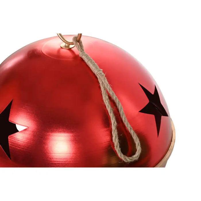 Christmas Bauble Home ESPRIT Red Green Golden Metal (2 Units) - Декорация и Осветление<<<Дом Градина<<<BigBuy&&&Коледни