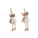 Christmas bauble Home ESPRIT White Reindeer 14 X 13 X 55 CM (2 Units) - Декорация и Осветление<<<Дом