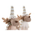 Christmas bauble Home ESPRIT White Reindeer 14 X 13 X 60 CM (2 Units) - Коледни украси<<<Декорация и Осветление<<<Дом