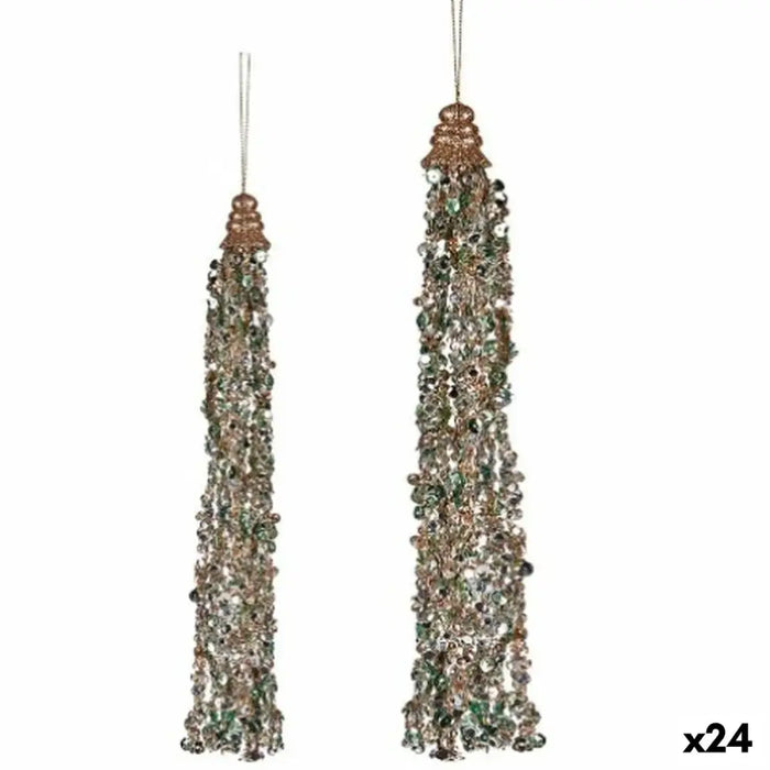 Christmas bauble Krist+ Blue Champagne Garlands 3,5 x 2,5 x 35,5 cm Pendant (24 Units) - Декорация и Осветление<<<Дом
