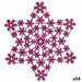 Christmas bauble Krist+ Fuchsia Star 29 x 0,1 x 32 cm 32 x 32 x 0,1 cm (24 Units) - Декорация и Осветление<<<Дом