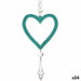 Christmas bauble Krist+ Green Plastic Glitter Heart 9 x 16 x 2 cm (24 Units) - Декорация и Осветление<<<Дом
