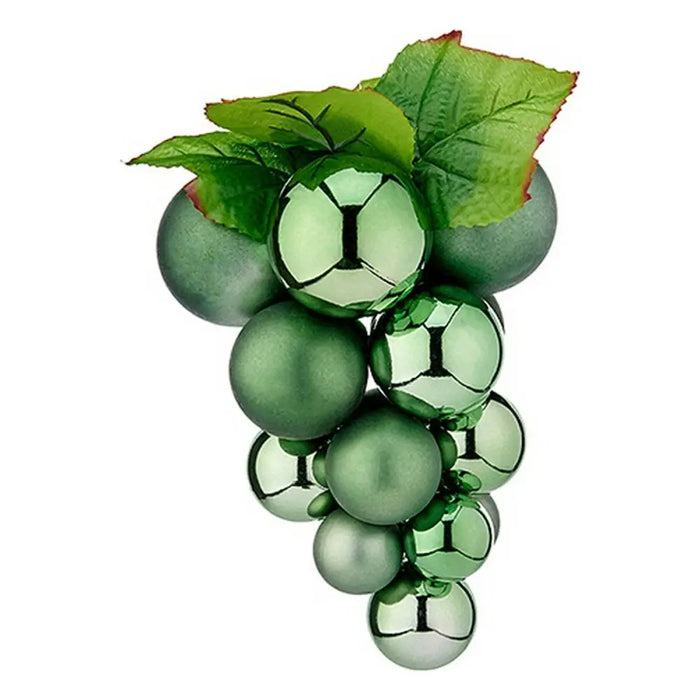 Christmas Bauble Krist+ Green Plastic Grapes - Декорация и Осветление<<<Дом Градина<<<BigBuy&&&Коледни