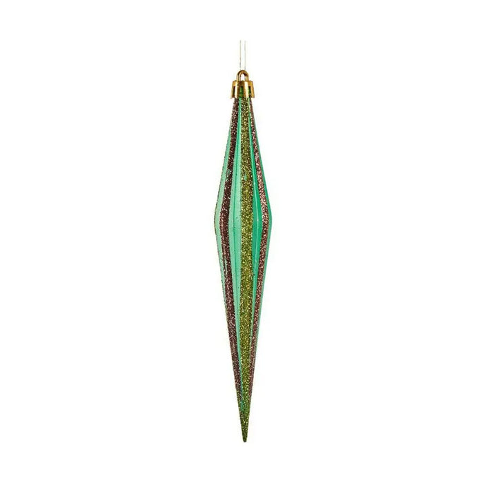 Christmas bauble Krist+ Red Green Golden 3 x 8,5 x 19 cm Streched - Декорация и Осветление<<<Дом