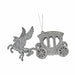 Christmas bauble Krist+ Silver Plastic Glitter Magical Carriage 15 x 8,5 x 4,5 cm 15,5 x 8,5 x 4,5 cm (24 Units)
