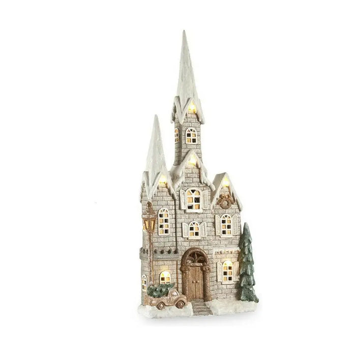 Christmas bauble Krist+ White Brown Green Grey House Christmas 20 x 125 x 55 cm LED Light Music - Декорация и