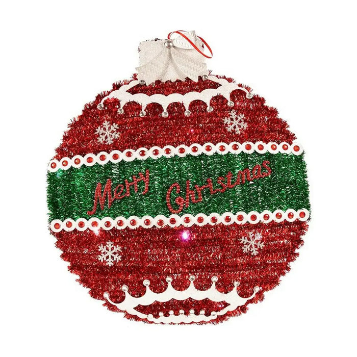 Christmas Bauble Krist+ White Red Silver polypropylene PET Plastic LED Light - Декорация и Осветление<<<Дом