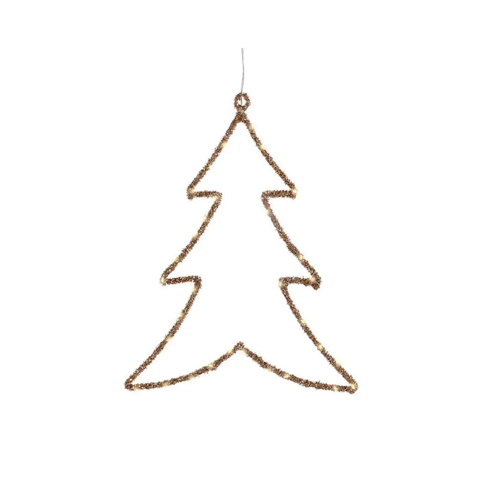 Christmas bauble Lumineo Golden Metal 34 x 46 cm - Декорация и Осветление<<<Дом Градина<<<BigBuy&&&Коледни