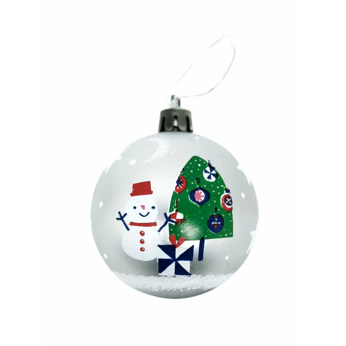 Christmas Bauble Peppa Pig Cosy corner Silver 6 Units Plastic (Ø 8 cm) - Декорация и Осветление<<<Дом