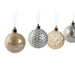 Christmas Baubles Home ESPRIT Champagne Silver Polyethylene 16 x 16 x 31,5 cm (30 Pieces) - Декорация и