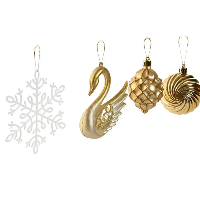 Christmas Baubles Home ESPRIT Golden Polyethylene 28 x 7 x 40 cm (70 piezas) - Декорация и Осветление<<<Дом
