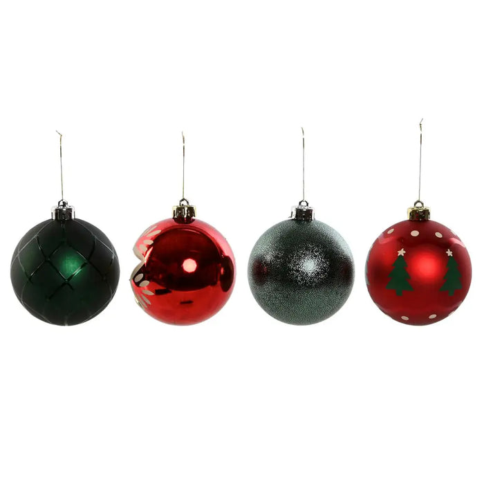 Christmas Baubles Home ESPRIT Red Golden Polyethylene 32,5 x 8 x 32,5 cm (16 Pieces) - Декорация и Осветление<<<Дом