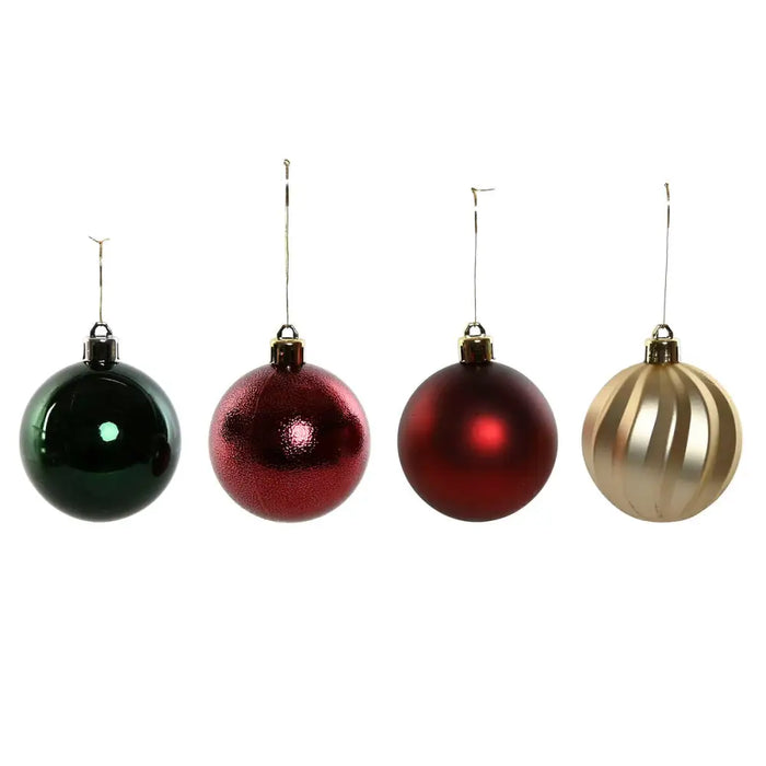 Christmas Baubles Home ESPRIT Red Green Polyethylene 28 x 12 x 42 cm (34 Pieces) - Декорация и Осветление<<<Дом