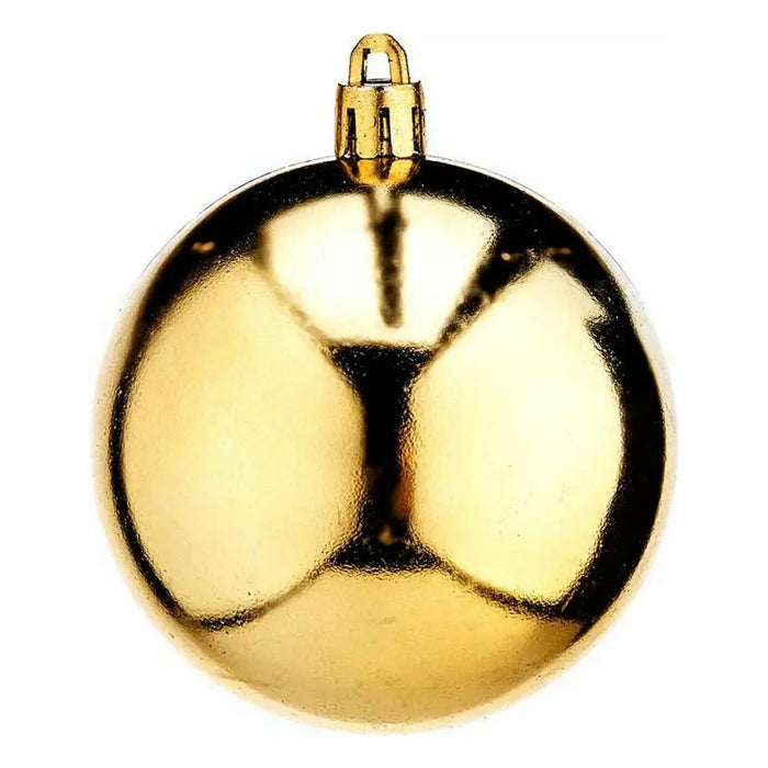 Christmas Baubles Krist+ Golden PVC Ø 7 cm 12 Units - Декорация и Осветление<<<Дом Градина<<<BigBuy&&&Коледни