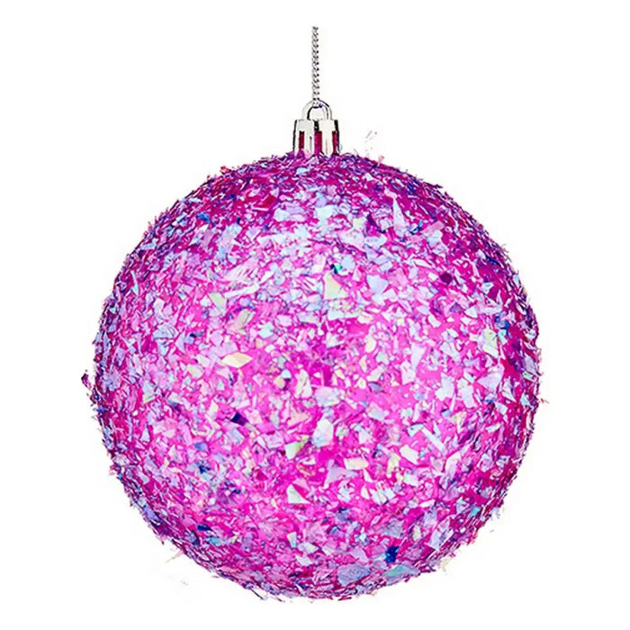 Christmas Baubles Krist+ Purple Ø 10 cm 6 Units - Декорация и Осветление<<<Дом Градина<<<BigBuy&&&Коледни