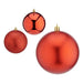 Christmas Baubles Ø 10 cm 6 Units Red Plastic - Декорация и Осветление<<<Дом Градина<<<BigBuy&&&Коледни