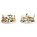 Christmas Candle Holder DKD Home Decor Natural Golden (2 Units) (21 x 11,5 x 21 cm) - Декорация и Осветление<<<Дом
