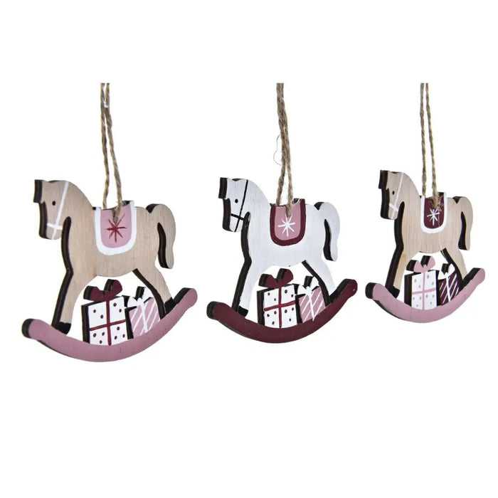 Christmas Decorations Set DKD Home Decor MDF Wood (21 x 8,2 x 1,5 cm) (8 cm) (2 Units) - Декорация и Осветление<<<Дом