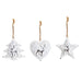 Christmas Decorations Set DKD Home Decor Metal (12 x 12 x 3 cm) (3 Units) - Декорация и Осветление<<<Дом