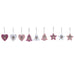 Christmas Decorations Set DKD Home Decor Polyester (22 x 8 x 1 cm) (3 Units) - Декорация и Осветление<<<Дом