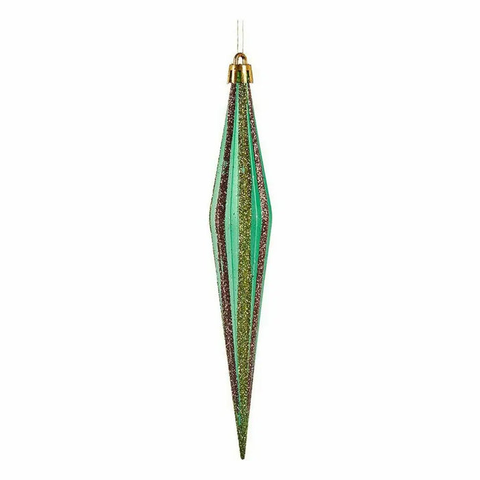Christmas Decorations Set Krist+ Green Golden Streched 3 x 8,5 x 19 cm (12 Units) - Декорация и Осветление<<<Дом