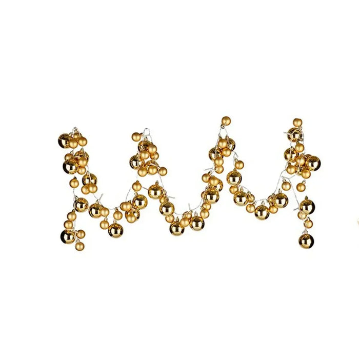 Christmas garland Krist+ Golden PVC Christmas Baubles 2,36 m 35 x 9 x 28 cm LED Light (4 Units) - Декорация и