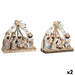Christmas nativity set DKD Home Decor Blue White Brown Resin 23,5 x 8 x 20,5 cm (2 Units) - Декорация и