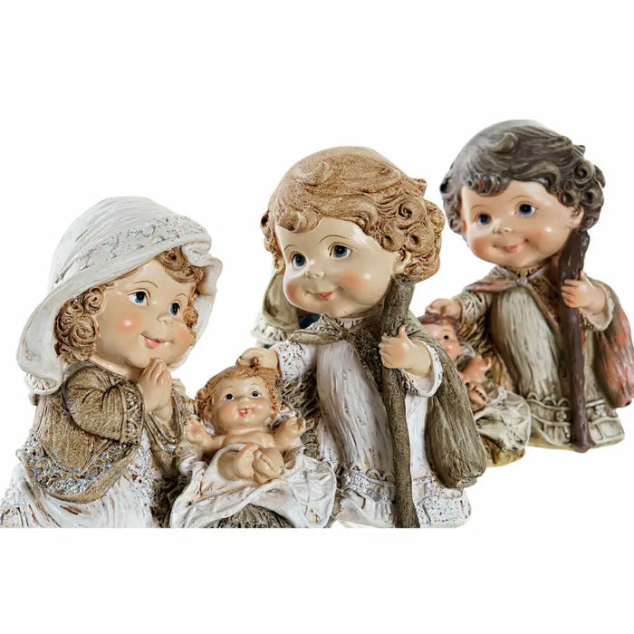 Christmas nativity set DKD Home Decor Resin Multicolour (16 x 9 x 12 cm) (2 Units) - Декорация и Осветление<<<Дом