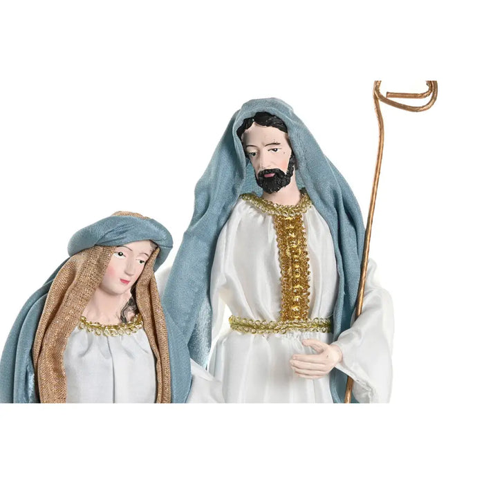 Christmas nativity set Home ESPRIT Blue White 27 x 24 x 40 cm - Декорация и Осветление<<<Дом Градина<<<BigBuy&&&Коледни