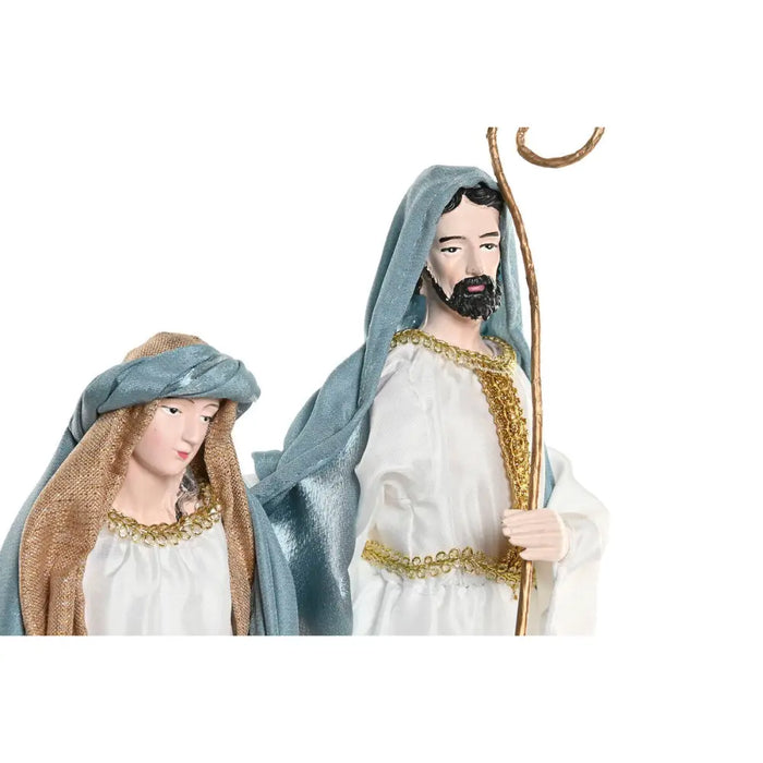 Christmas nativity set Home ESPRIT Blue White 27 x 24 x 50 cm - Декорация и Осветление<<<Дом Градина<<<BigBuy&&&Коледни