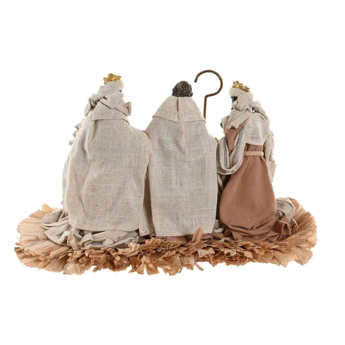 Christmas nativity set Home ESPRIT Brown Beige Resin 40 X 24 X 23,5 CM - Декорация и Осветление<<<Дом